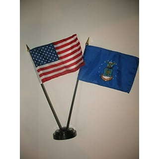 U.S Navy Blue Angels 4"x6" Flag Desk Table Stick Black Staff 